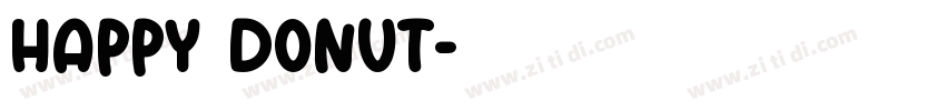 happy donut字体转换